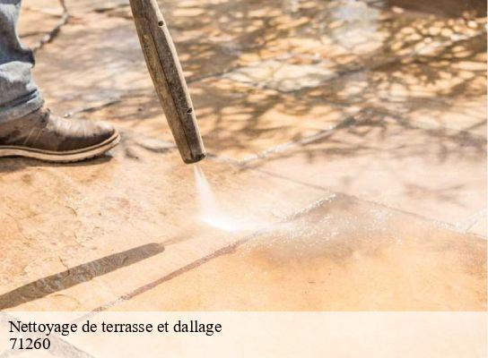 Nettoyage de terrasse et dallage   aze-71260 Cancy Elagage