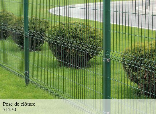 Pose de clôture  lays-sur-le-doubs-71270 Cancy Elagage