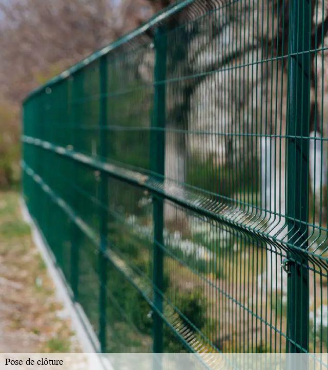 Pose de clôture  vaudebarrier-71120 Cancy Elagage