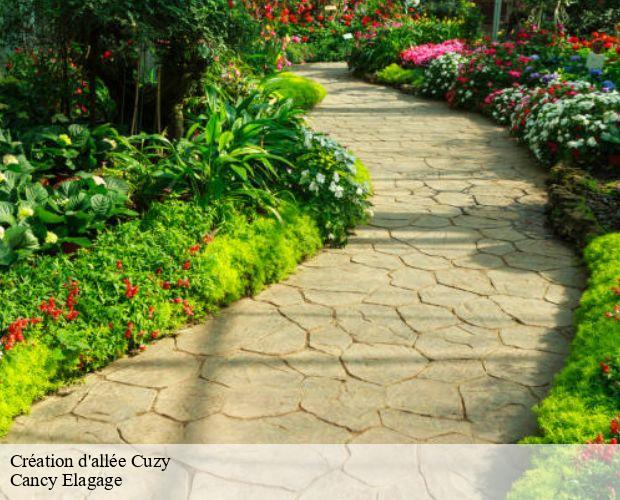 Création d'allée  cuzy-71320 Cancy Elagage