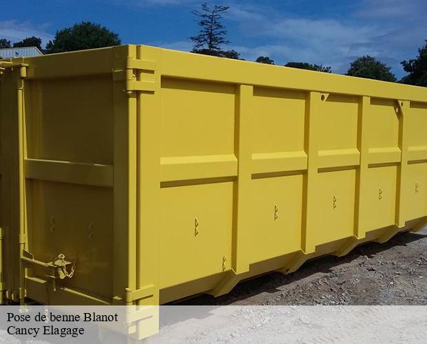 Pose de benne  blanot-71250 Cancy Elagage