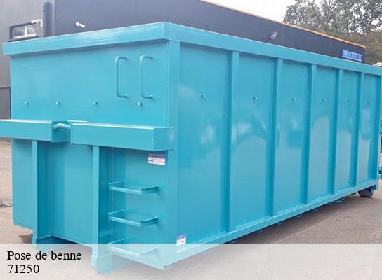 Pose de benne  blanot-71250 Cancy Elagage