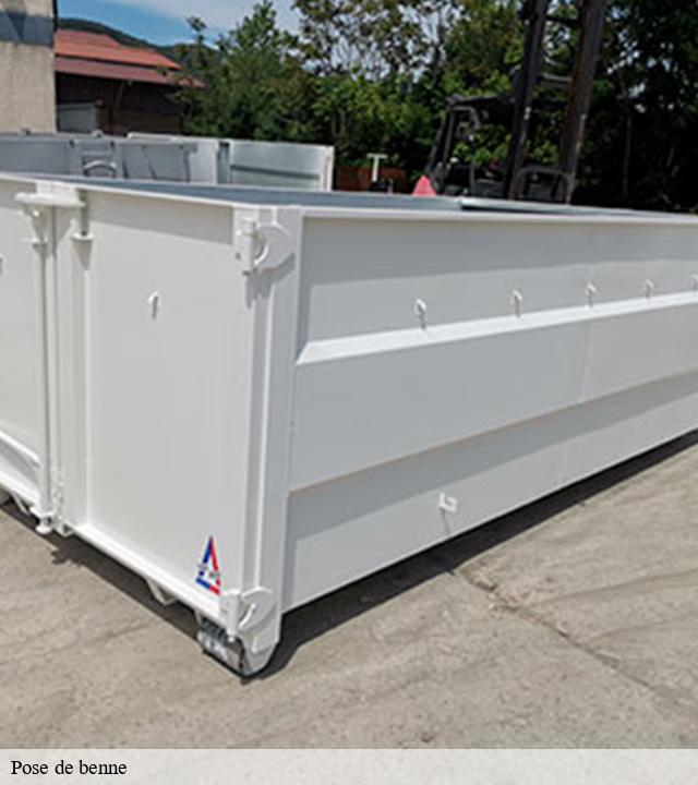 Pose de benne  blanot-71250 Cancy Elagage